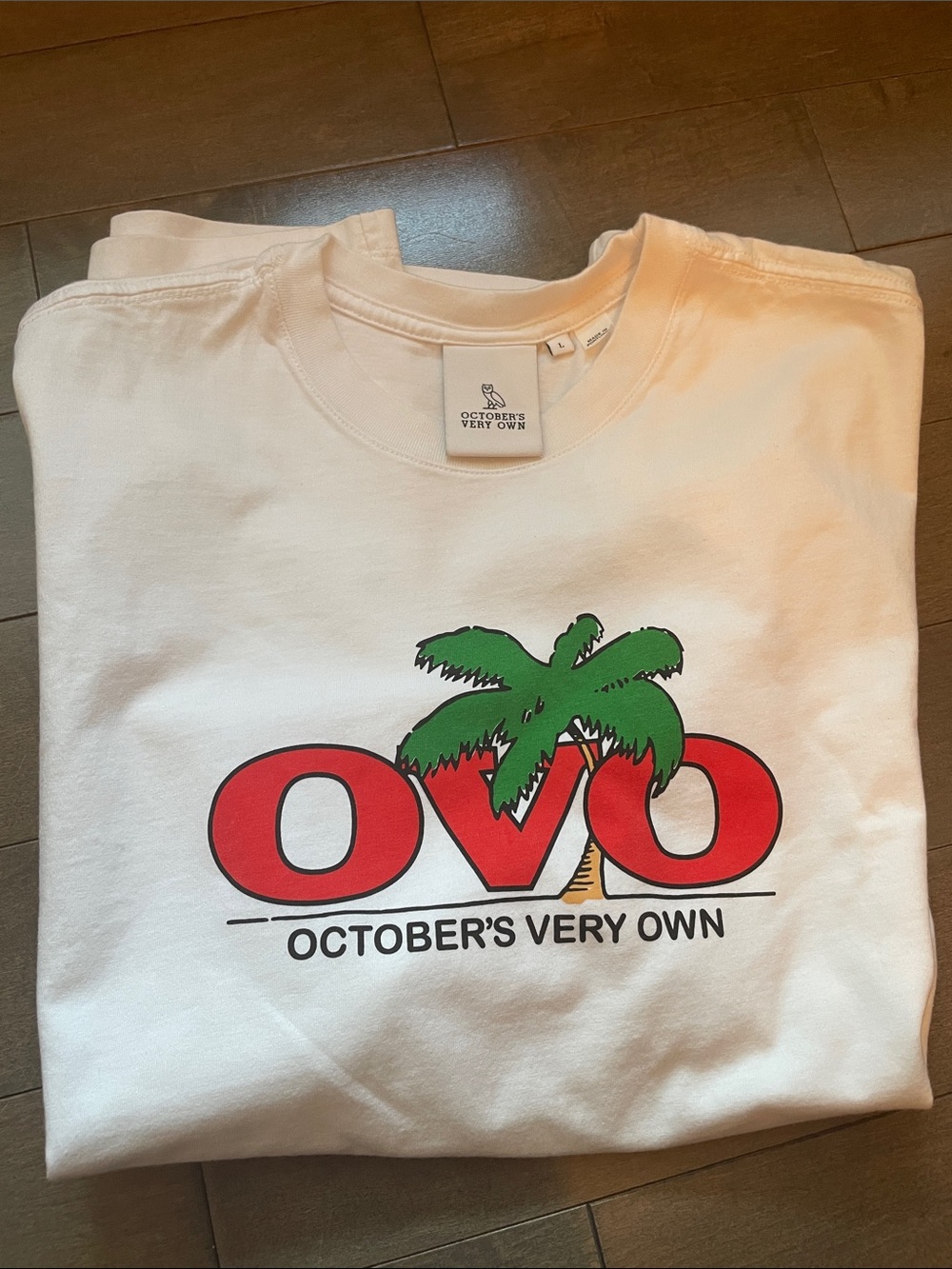 OVO White Tee with logo